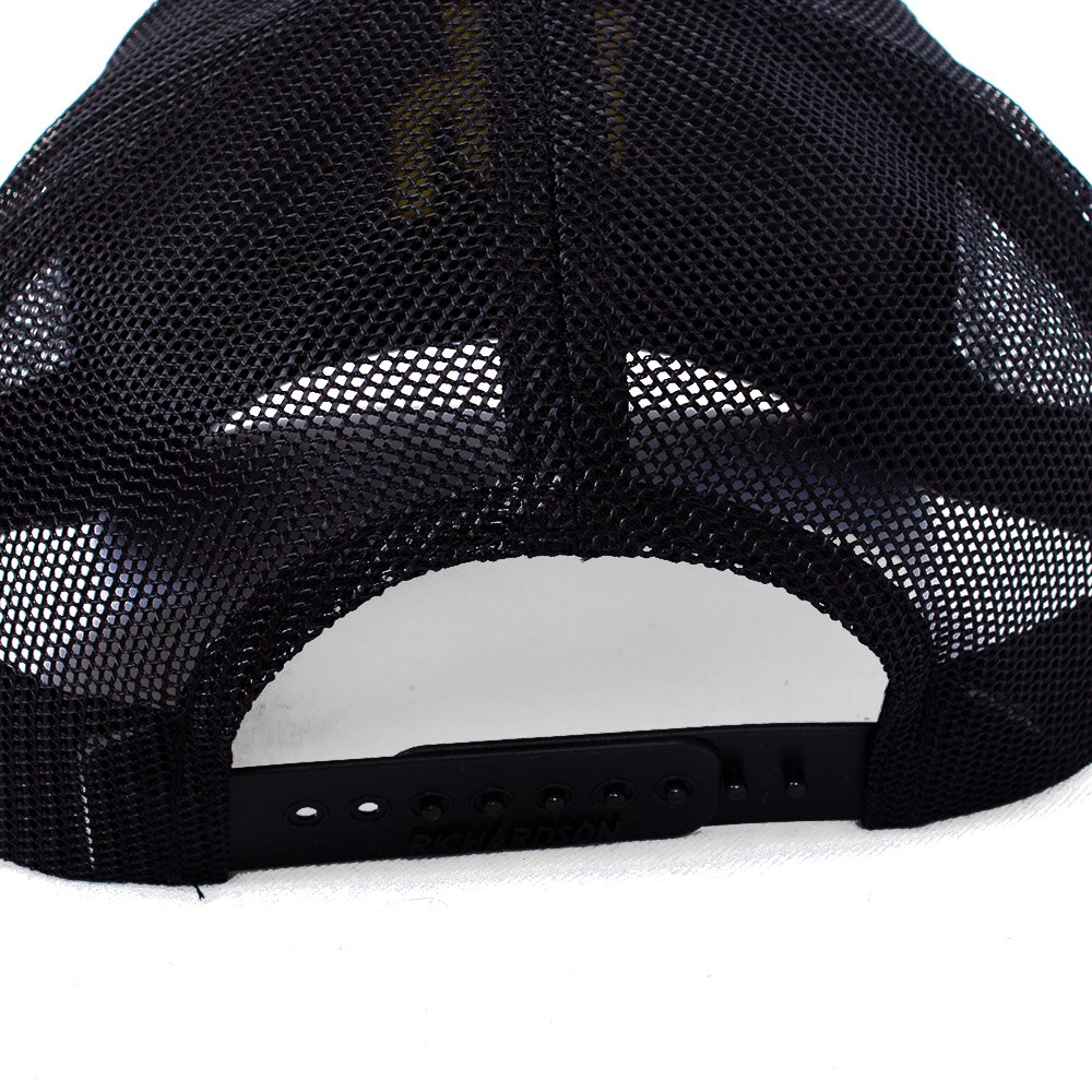 Interlocking UO, Richardson, Black, Trucker, Cotton Blend, Accessories, Unisex, 112, Mesh, Adjustable, Hat, 960294